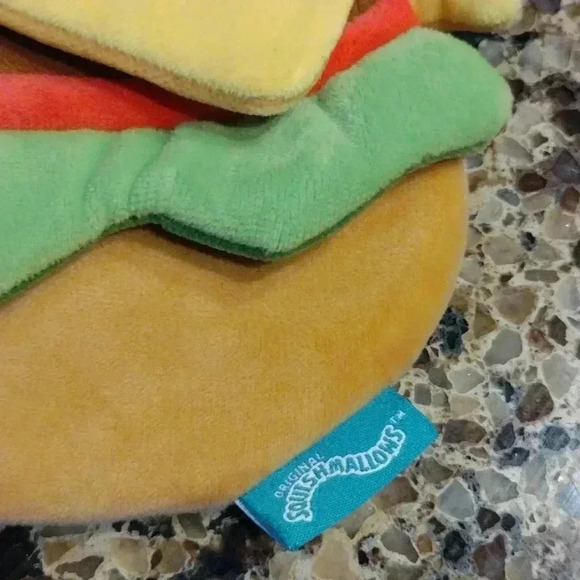 Squishmallow Carl the Burger Zip Up Pouch - Picture 2 of 9